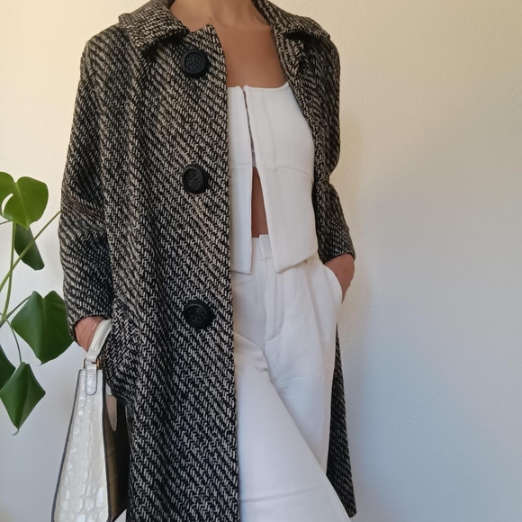 Vintage Fleurette Wool Coat - Picture 1 of 13